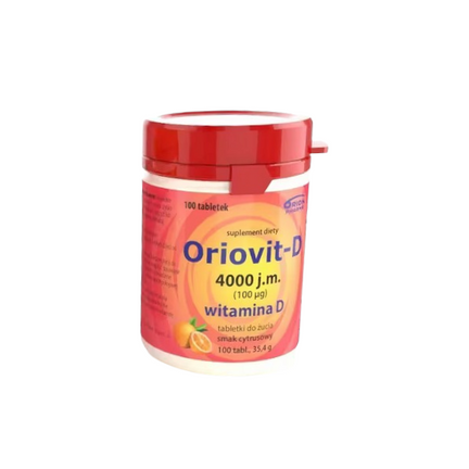 Oriovit-D 4000 IU, 100 tabletek do żucia - zdjęcie produktu