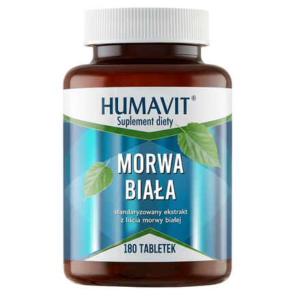 Humavit Morwa Biała, 180 tabletek - zdjęcie produktu