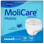 Majtki chłonne MoliCare Premium Mobile, 6/10 kropli, rozmiar M, 14 sztuk