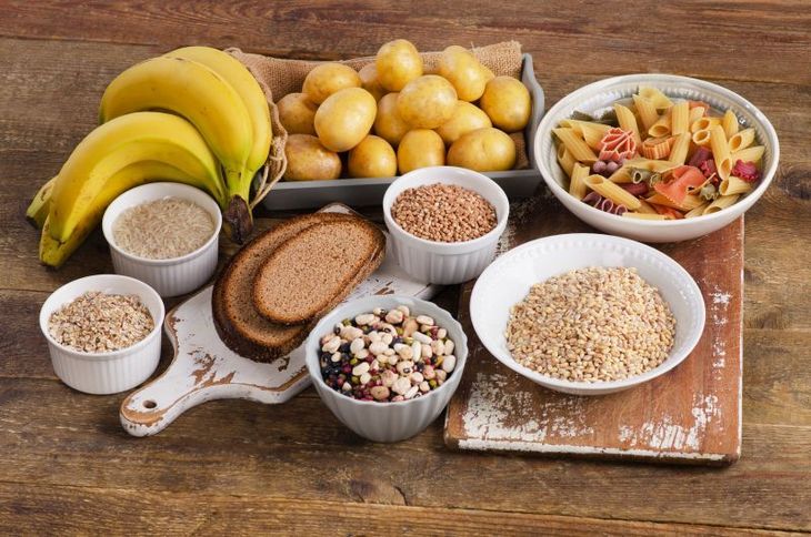 produkty spożywcze o różnej zawartości węglowodanów