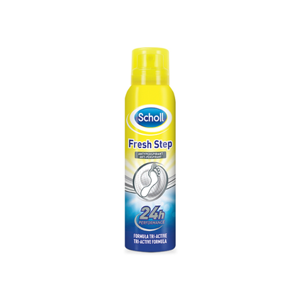 SSL HEALTHCARE Scholl Fresh Step, antyperspirant do stóp spray neutralizujący zapach, 150 ml — Inhaltsstoffe i ocena