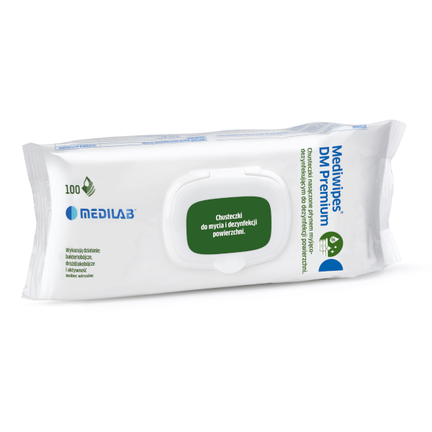 Mediwipes DM Premium, chusteczki do dezynfekcji, 100 sztuk - zdjęcie produktu