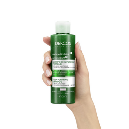 Vichy Dercos, Oczyszczający szampon przeciwłupieżowy K, 250 ml - 3337875736459