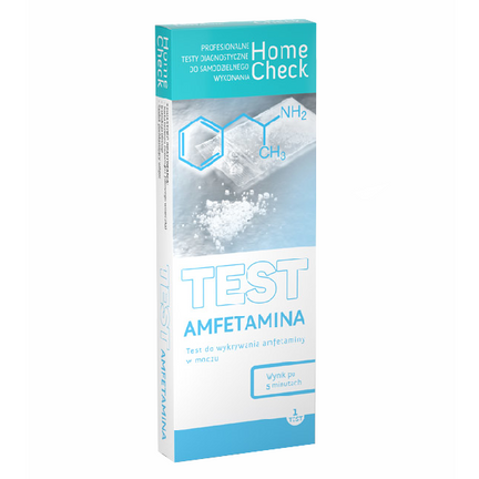 TEST AMFETAMINA, domowy test paskowy do wykrywania amfetaminy w ludzkim moczu, 1 sztuka - zdjęcie produktu