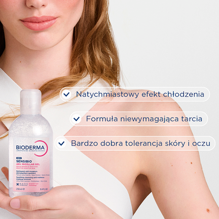 Bioderma Sensibio AR+, oczyszczający żel micelarny, 250 ml - ŻEL