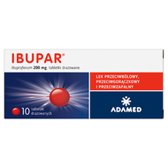 Ibupar 200 mg, 10 tabletek drażowanych