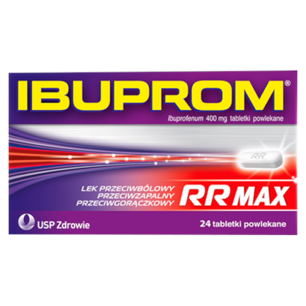 Ibuprom RR Max 400 mg, 24 tabletki powlekane - zdjęcie produktu