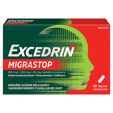 Excedrin MigraStop, 10 tabletek powlekanych