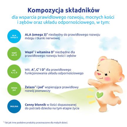 Bebiko Junior NutriFlor Expert 5, odżywcza formuła na bazie mleka dla przedszkolaka, 550 g  - 5900852075827
