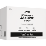 Apteo kompresy jałowe z gazy, 7 cm x 7 cm, 5 sztuk x 20 opakowań