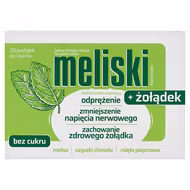 Meliski + żołądek, pastylki do ssania, 20 sztuk