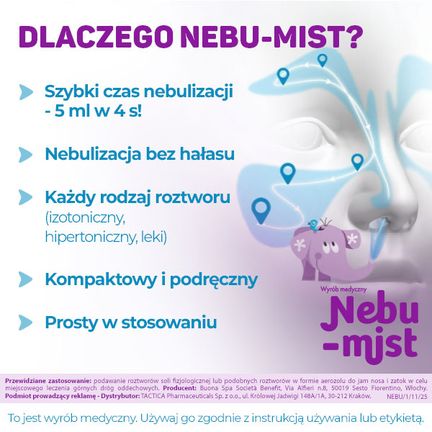 Nebulizator Nebu-Mist, 1 sztuka - TACTICA