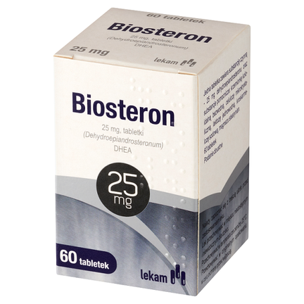 Biosteron, 25 mg, 60 tabletek - PRODUKT LECZNICZY NIEREFUNDOWANY OTC