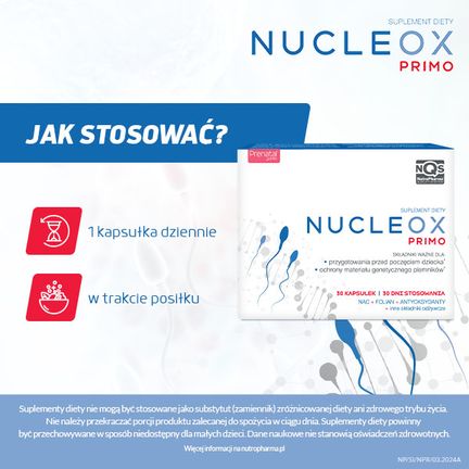 Nucleox Primo, 30 kapsułek  - KAPSUŁKI