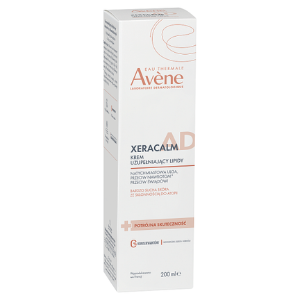 Avene Eau Thermale Xera Calm A.D, krem uzupełniający lipidy, 200 ml - zdjęcie produktu