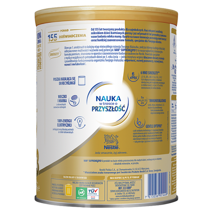 Mleko Nan Supreme 3 HM-O, 800 g - ŻYWNOŚĆ SPECJALNEGO PRZEZNACZENIA MEDYCZNEGO