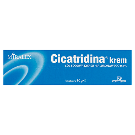 Cicatridina, krem na rany z kwasem hialuronowym, 30 g - zdjęcie produktu