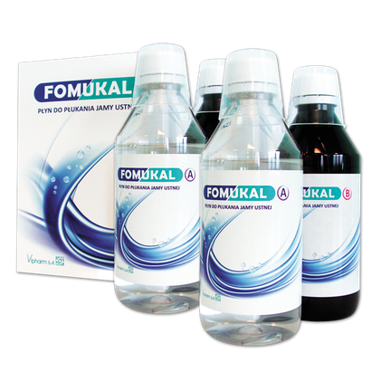 Zestaw: Fomukal płyn do płukania 2 x 225 ml A + 2 x 225 ml B - zdjęcie produktu