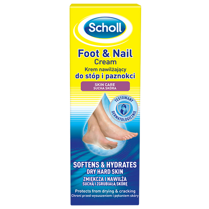 SSL HEALTHCARE Scholl, krem nawilżający do stóp i paznokci, 60 ml