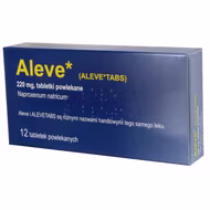 Aleve 220 mg, 12 tabletek (import równoległy Delfarma)