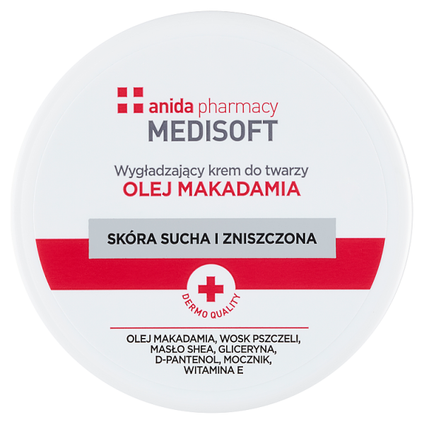 SCAN-ANIDA Anida Medi Soft, wygładzający krem do twarzy z olejem makadamia, 100 ml