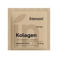 Intenson Kolagen + kwas hialuronowy + witamina C, proszek, smak mango, 11,5 g