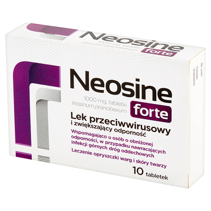 Neosine forte, 1000 mg, 10 tabletek - PRODUKT LECZNICZY NIEREFUNDOWANY OTC