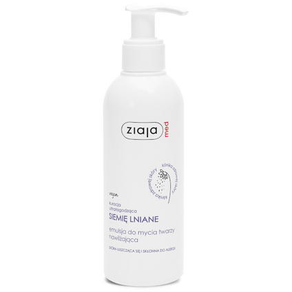 ZIAJA Ziaja Med Siemię lniane Emulsja do mycia twarzy, 190 ml