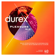 Durex Pleasure Mix prezerwatywy, 40 sztuk
