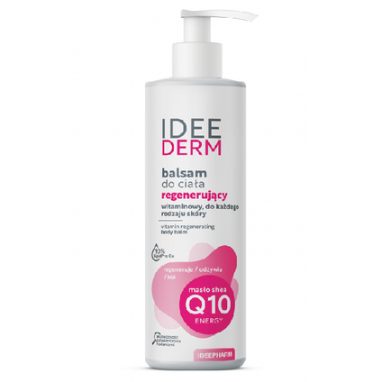 IDEEPHARM Idee Derm balsam regenerujący do ciała dla skóry wrażliwej i dojrzałej, 400 ml