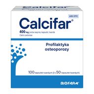 Calcifar, 400 mg jonów wapnia, 100 kapsułek twardych