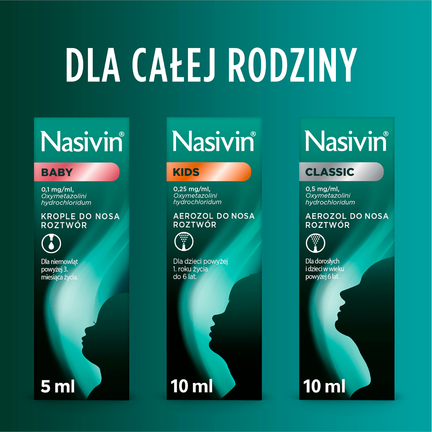 Nasivin Baby 0,1 mg/ml, krople do nosa, 5 ml - Katar