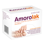Amorolak, 50 mg/ml, lakier do paznokci leczniczy, 2 butelki x 3 ml