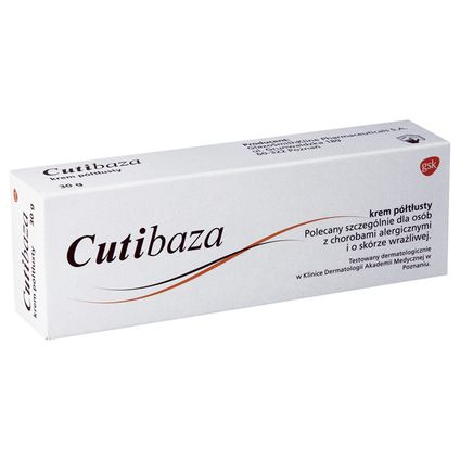 GLAXOSMITHKLINE Cutibaza, Glaxo, krem półtłusty, 30 g