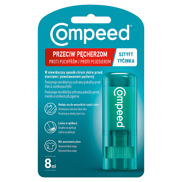 Compeed Sztyft przeciw pęcherzom, 8 ml