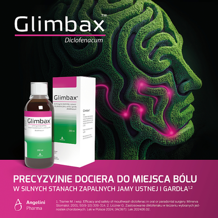 Glimbax, roztwór do płukania jamy ustnej i gardła, 200 ml - ROZTWÓR