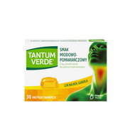 Tantum Verde smak miodowo-pomarańczowy, 3 mg, 30 pastylek twardych