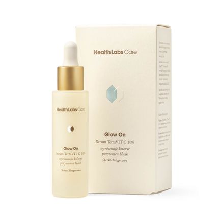 Health Labs Glow On TetraVit C 10%, serum do twarzy z witaminą C, 30 ml - zdjęcie produktu