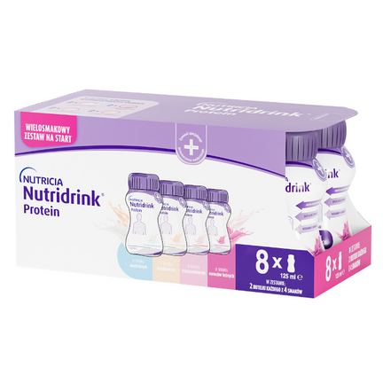 Nutridrink Protein, mix smaków, multipack 8 x 125 ml - zdjęcie produktu