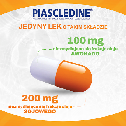 Piascledine 100 mg + 200 mg, 30 kapsułek twardych - ANGELINI