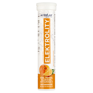 Elektrolity, smak pomarańczowy, 20 tabletek musujących