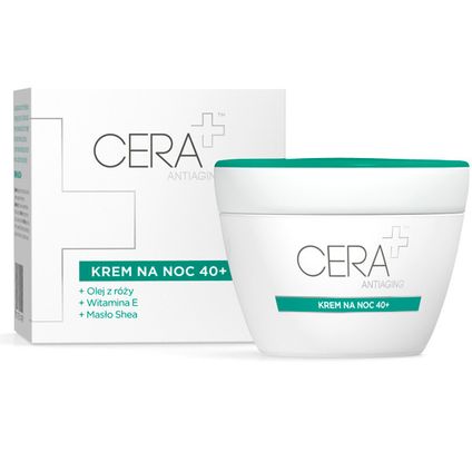FLOS-LEK CERA PLUS Antiaging, krem na noc 40+, 50 ml NOWA FORMUŁA