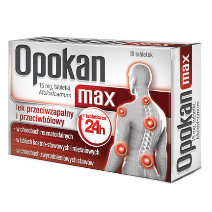 Opokan max 15 mg, 10 tabletek - zdjęcie produktu
