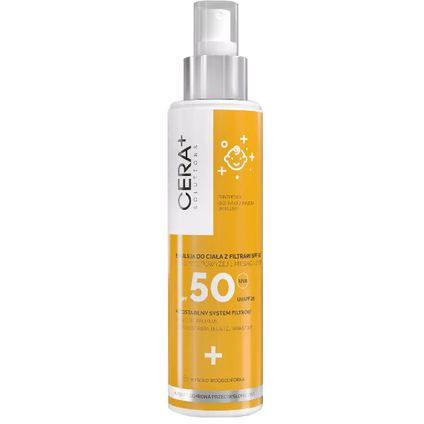 SYNOPTIS PHARMA CERA PLUS Solutions, emulsja do ciała z filtrami SPF 50 dla dzieci powyżej 1 miesiąca życia, 150 ml — Składniki i ocena