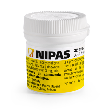 Nipas 32 mg, 50 tabletek dozębodołowych - zdjęcie produktu