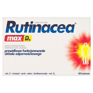 Rutinacea Max D3, 60 tabletek