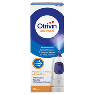 Otrivin dla dzieci 0,5 mg/ml, aerozol do nosa, 10 ml