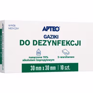 Apteo, gaziki do dezynfekcji, 10 sztuk