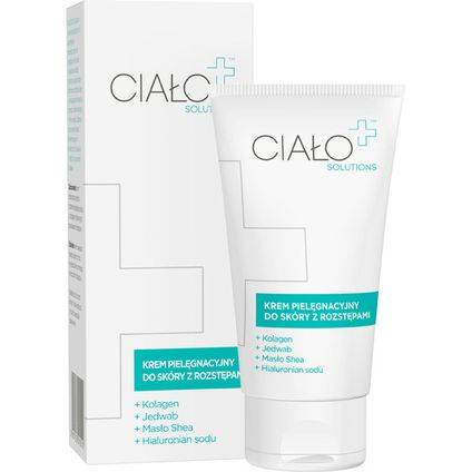 DELIA COSMET.-RZGÓW Ciało+ Solutions, Krem do skóry z rozstępami, 150 ml — Inhaltsstoffe i ocena