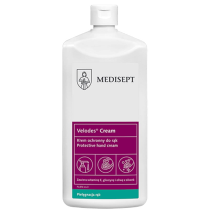 MEDI-SEPT Velodes Cream, krem ochronny do rąk, 500 ml — Składniki i ocena